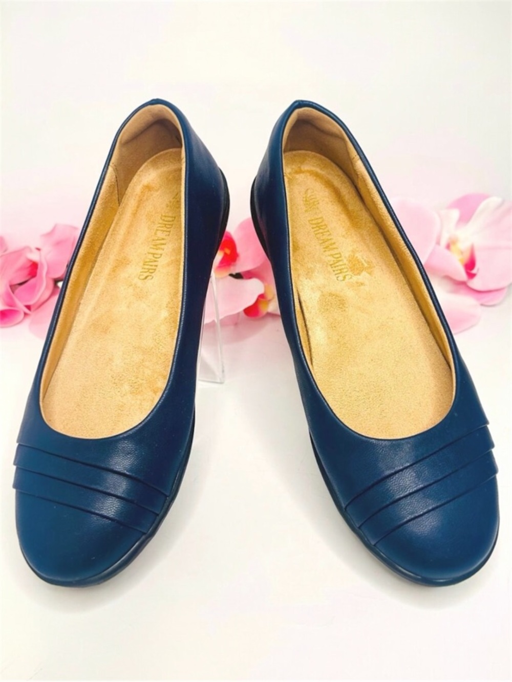Dream Pairs Navy Comfort Flats Arch Support Size 7 Work Shoes